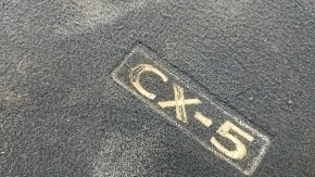 Комплект ковриков салона ткань Mazda CX-5 17-25 черный, потерта надпись, под химчистку