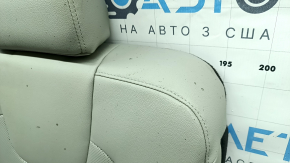 Спинка заднего ряда сидений 3 ряд левая Kia Sorento 21-24 HEV кожа серая, перфорация, с подголовником, под химчистку, потерта задняя накладка