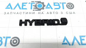 Емблема напис "Hybrid" крила ліва Toyota Rav4 19-24 чорний глянець