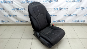Пассажирское сиденье Honda Accord 23-26 без airbag, механическое, серая ткань с белой строчкрй, без подголовника, под химчистку