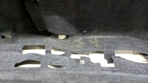 Покрытие пола Honda Accord 23- черное, накладка для отдыха ноги хром, под химчистку
