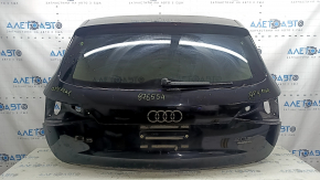 Двері багажника голі зі склом Audi Q5 8R 09-17 чорний LY9T, із спойлером, стоп-сигналом, трапецією та повідцем двірника, тичка, подряпини на склі