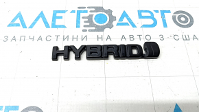 Емблема напис "Hybrid" двері багажника Toyota Rav4 19-24 чорний глянець