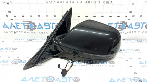 Дзеркало бічне ліве в зборі Audi Q5 8R 09-17 15 + 2 пінів, BSM, автозатемніння, автоскладання, поворотник, підігрів, підсвічування, чорне, подряпини