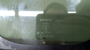Форточка глухое стекло задняя правая Toyota Rav4 19-25 тонировка, с хром молдингом