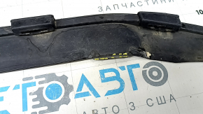 Губа переднего бампера Toyota Rav4 19-24 под накладку, черный глянец, царапины, сломаны крепления