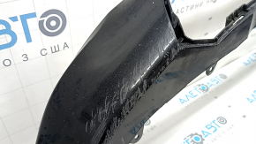 Губа переднего бампера Toyota Rav4 19-24 под накладку, черный глянец, царапины, сломаны крепления