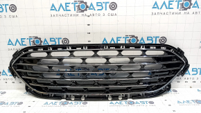 Решітка радіатора grill Ford Escape MK4 20-22 сітка чорний глянець, хром обрамлення