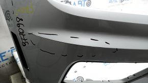 Бампер передній голий VW Tiguan 18-21 білий LB9Z, без заглушки, подряпини, не заводські отвори, здулася фарба