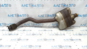 Випускна траса середня частина Audi Q5 8R 11-17 2.0T, hybrid, іржава, порвана сітка, обламана шпилька