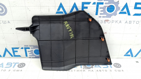 Накладка центральной консоли передняя нижняя правая Toyota Rav4 19-25 черная, царапины