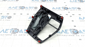 Накладка шифтера КПП Toyota Rav4 19-25 черная, с чехлом, потерта