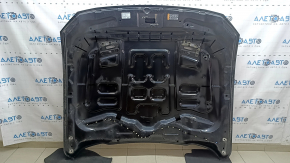 Капот голый Ford Mustang mk6 18-23 рест под воздуховоды, алюминий, черный G1, сколы, царапины