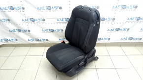 Водительское сиденье Ford Mustang mk6 18-23 без AIRBAG, механическое, купе, черное, ткань, под химчистку, потерто