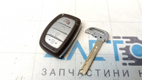 Ключ Hyundai Sonata 15-17 smart 4 кнопки, коричневый, трещина, сколы