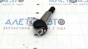 Ручка КПП Ford Mustang mk6 15-23 кожа черная, хром, потерта кожа