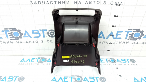 Накладка центральної консолі задня Lexus ES 19-22, коричнева, без дефлектора, подряпини