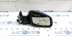 Дзеркало бічне праве у зборі BMW X1 F48 16-22 5 пінів, поворотник, підігрів, автоскладання, Shadow-Line, синє