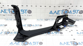 Накладка центральной консоли под джойстик BMW X1 F48 16-22 черная кожа, царапины