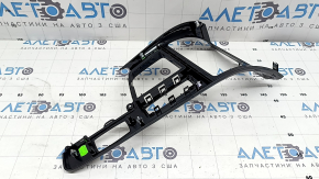 Накладка центральной консоли BMW X1 F48 16-19 черный глянец, потерта