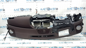 Торпедо передняя панель с AIRBAG Lexus ES 19-22 коричневая, под проекцию, потерта