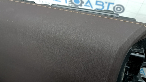 Торпедо передняя панель с AIRBAG Lexus ES 19-22 коричневая, под проекцию, потерта