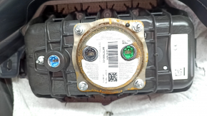 Торпедо передняя панель с AIRBAG BMW X1 F48 16-22 кожа черная, ржавый пиропатрон