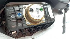 Торпедо передняя панель с AIRBAG BMW X1 F48 16-22 кожа черная, ржавый пиропатрон