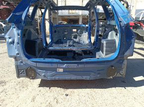 Задняя панель BMW X1 F48 16-22 2 части, синяя, на кузове