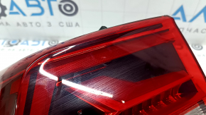 Фонарь внешний крыло левый VW Atlas 21-24 LED с хром молдингом, потерт
