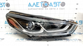 Фара передня права гола Hyundai Sonata 18-19 галоген з кріпленням, жовта вставка