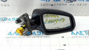 Зеркало боковое правое в сборе BMW 5 F10 14-16 5 пинов, поворотник, подогрев, синее, царапины
