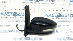 Зеркало боковое левое в сборе Ford C-max MK2 17-18 8 пинов, BSM, поворотник, подсветка, подогрев, черное