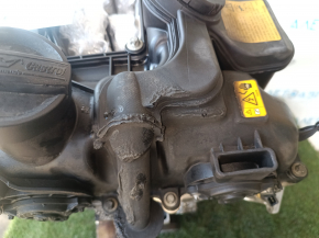 Двигатель BMW 5 F10 12-16 N20B20A, 61к, 11-11-11-11 без охладителя, помпы и корпуса масляного фильтра, оплавлена клапаная крышка и датчики