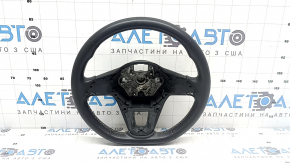 Руль голый VW Atlas 21-23 кожа черная, без подогрева, без кнопок и накладки, царапины