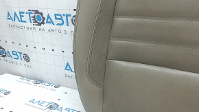 Обшивка подушки пассажирского сиденья Ford C-max MK2 13-18 кожа серая, с подогревом, замята, под химчистку