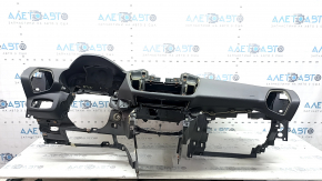 Торпедо передня панель з AIRBAG Ford C-max MK2 13-18 під великий монітор, чорна, подряпини