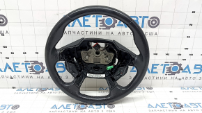 Кермо голе Ford C-max MK2 13-18 шкіра чорний, протерт, з кнопками