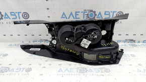 Подстаканник Ford C-max MK2 17-18 черный глянец, с серым, с подсветкой, царапины