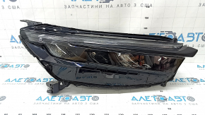 Фара передняя правая в сборе Honda CRV 23-26 LED с черным глянцевым молдингом