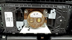Торпедо передня панель з AIRBAG Audi Q7 16-19 без проекції, чорна шкіра, з дефлекторами повітроводу, під хімчистку, іржавий піропатрон