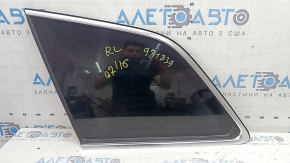 Форточка глухе скло задня ліва Audi Q7 16-26 тонування, з молдингом хром, надірваний ущільнювач