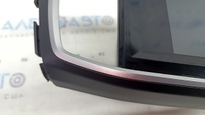 Монитор, дисплей, навигация нижний Honda Accord 13-17 touch screen touring, с накладкой черный с серым, царапины