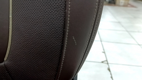 Пассажирское сидение BMW 5 G30 17-23 с airbag, электрическое, подогрев, вентиляция, массаж, память, кожа темно-коричневая, Komfort, царапины, вмятины на задней накладке