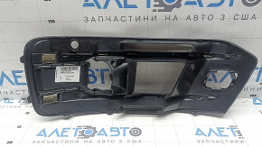 Решетка переднего бампера правая Audi Q7 16-19 хром под парктроник и радар с накладкой