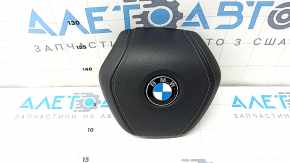 Подушка безпеки airbag в кермо водійська BMW 5 G30 17-23 чорна, шкіра