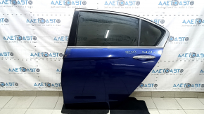 Дверь в сборе задняя левая Honda Accord 13-17 синий B553P, тычки