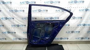 Двері голі задні права Honda Accord 13-17 синій B553P, зам'ята рамка скла