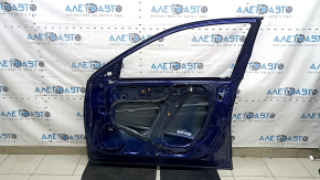 Дверь голая передняя правая Honda Accord 13-17 синий B553P, замята рамка стекла