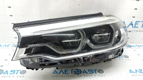 Фара передняя левая в сборе BMW 5 G30 17-20 адаптив LED Icon S552A, с блоками, без крепления, под полировку, паутинка
